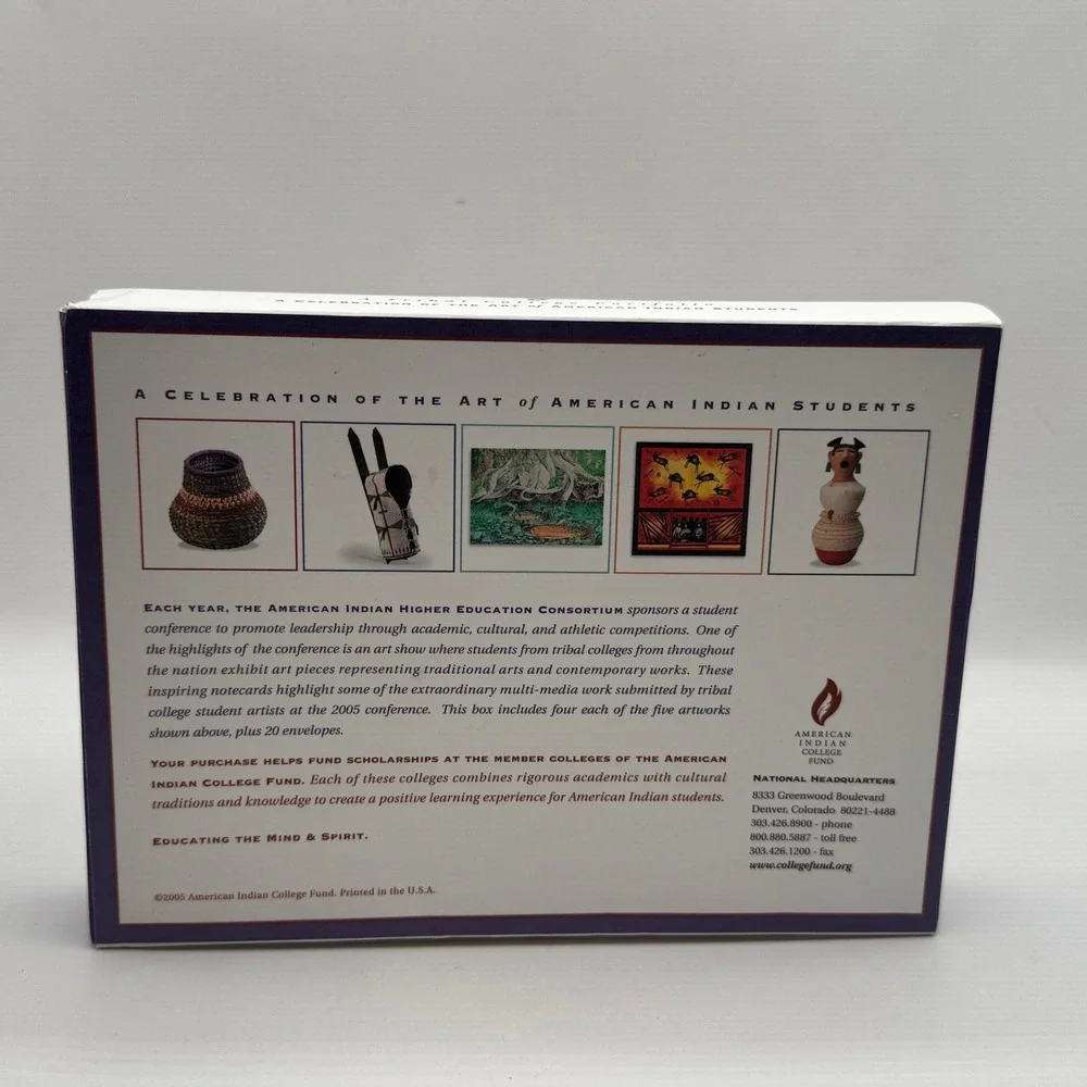 American Indian College Fund Notecard Set Multi Tribal College Portfolio 2005